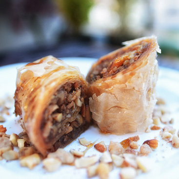 Baklava expanded with AI - square image